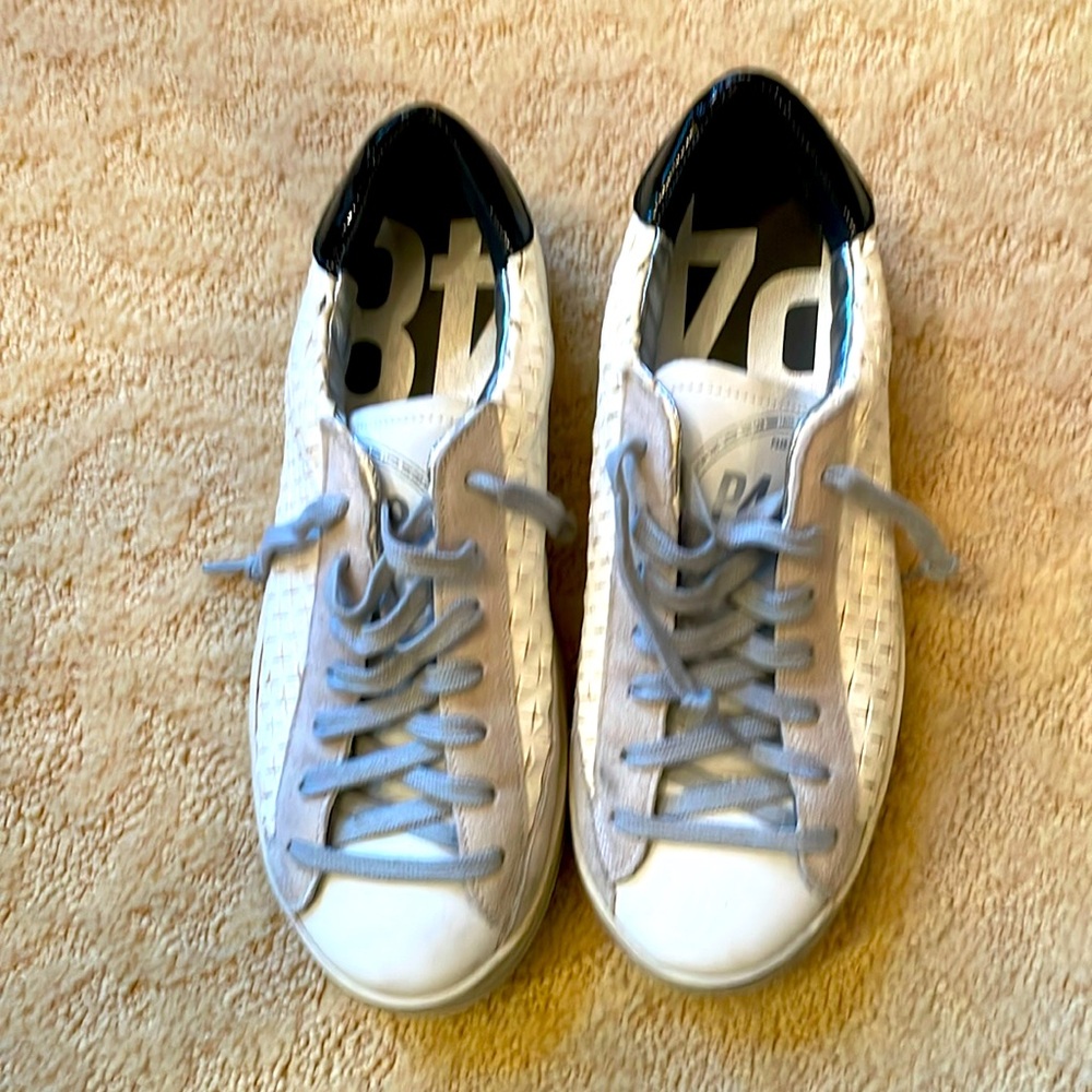 P448 White Leather Sneakers size 9 (39) - Picture 6 of 6